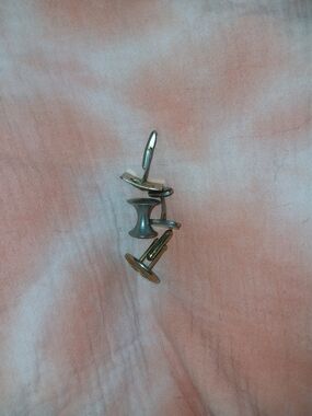 Vintage Silver Tone Cufflinks Unmatched